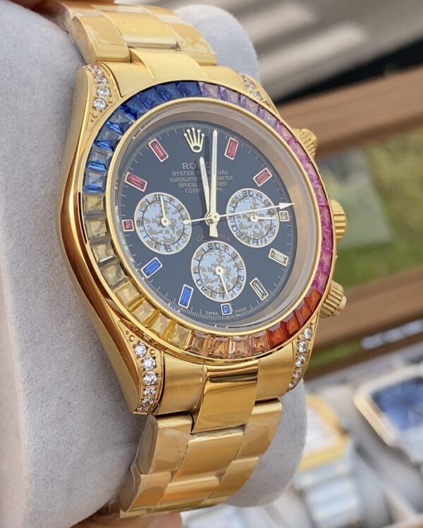 Rolex Daytona Rainbow Yellow Gold 40 mm