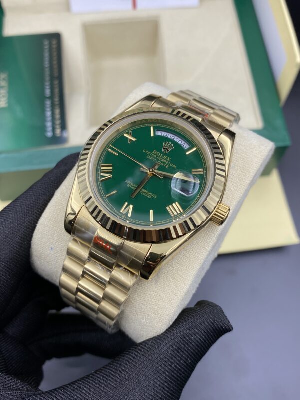 Rolex Day Date Green Dial 41 mm Romain
