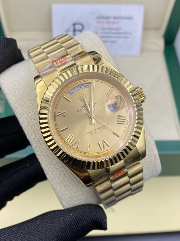 Rolex Day Date Gold Dial 41 mm Romain