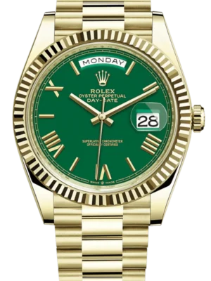 Rolex Day Date Green Dial 41 mm Romain
