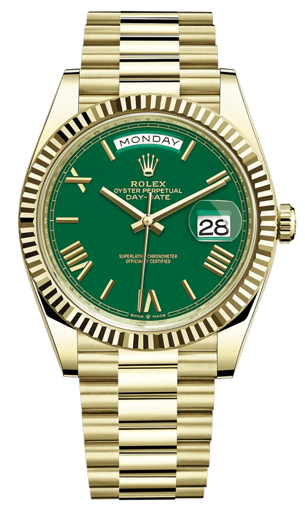 Rolex Day Date Green Dial 41 mm Romain