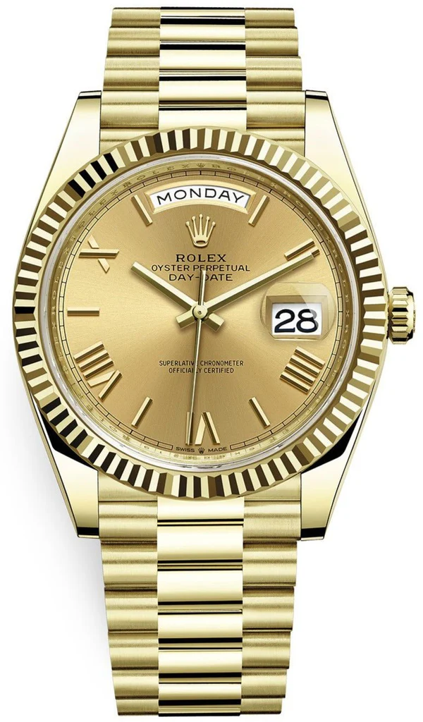 Rolex Day Date Gold Dial 41 mm Romain