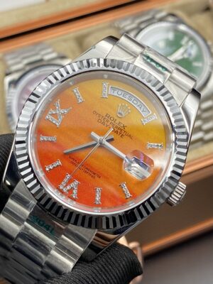 Rolex Day Date Orange Dial 41 mm