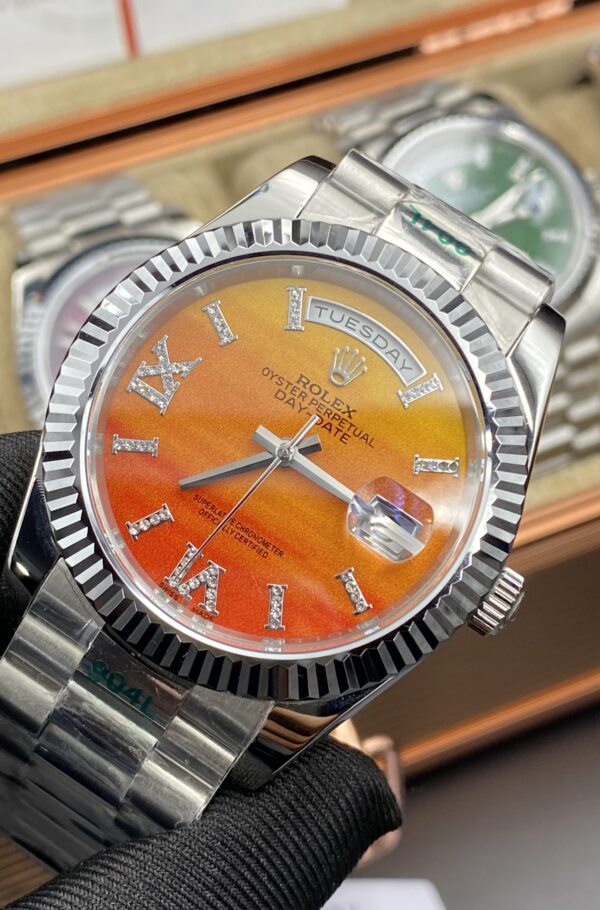 Rolex Day Date Orange Dial 41 mm
