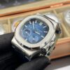 Patek Philippe Bleu Dial Leather Straps 41 mm