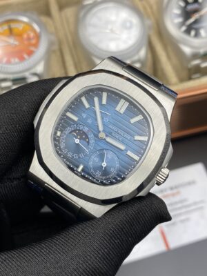 Patek Philippe Bleu Dial Leather Straps 41 mm