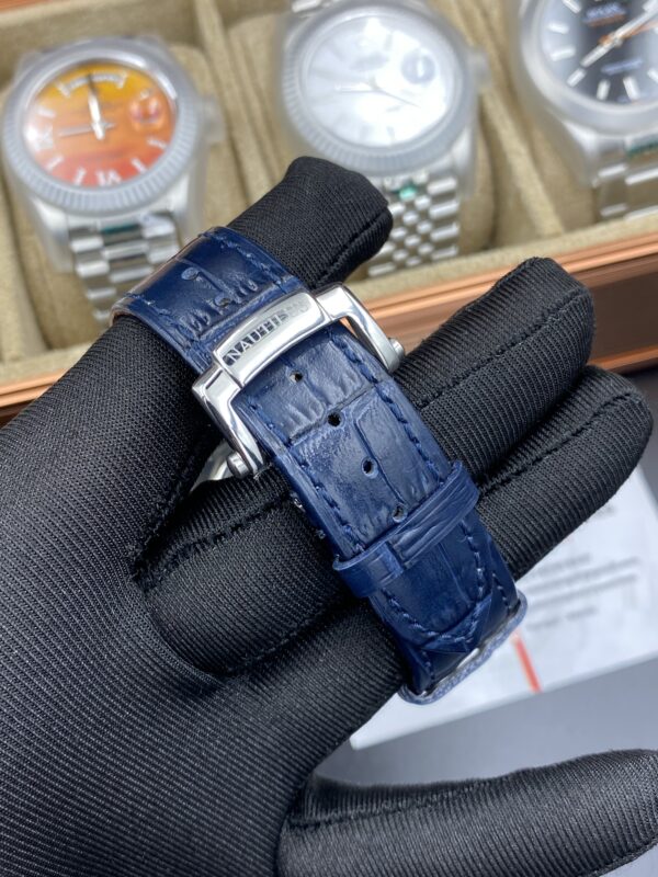 Patek Philippe Bleu Dial Leather Straps 41 mm