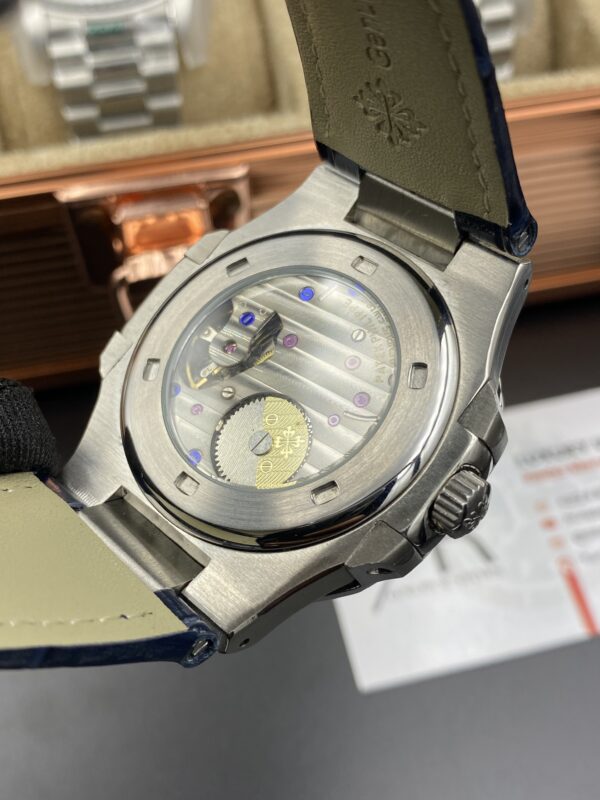 Patek Philippe Bleu Dial Leather Straps 41 mm