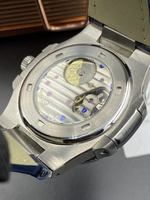 Patek Philippe Bleu Dial Leather Straps 41 mm