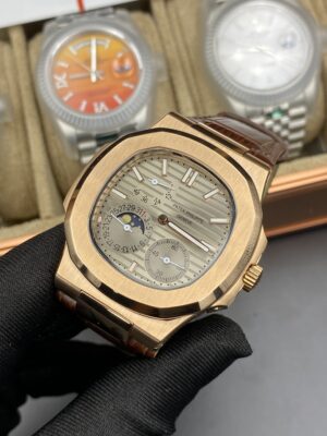 Patek Philippe Grey Dial Leather Straps 41 mm