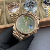 Rolex Day Date Rose Gold Green Dial 41 mm