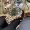 Rolex Day Date Rose Gold Green Dial 41 mm