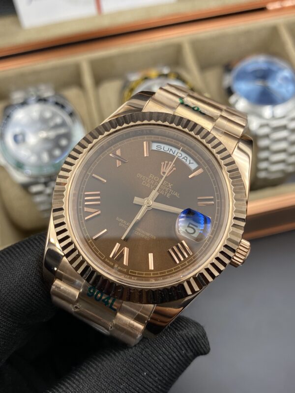 Rolex Day Date Rose Gold Choclate Dial 41 mm
