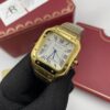 Cartier Santos Gold White Dial