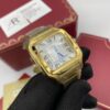 Cartier Santos Gold White Dial