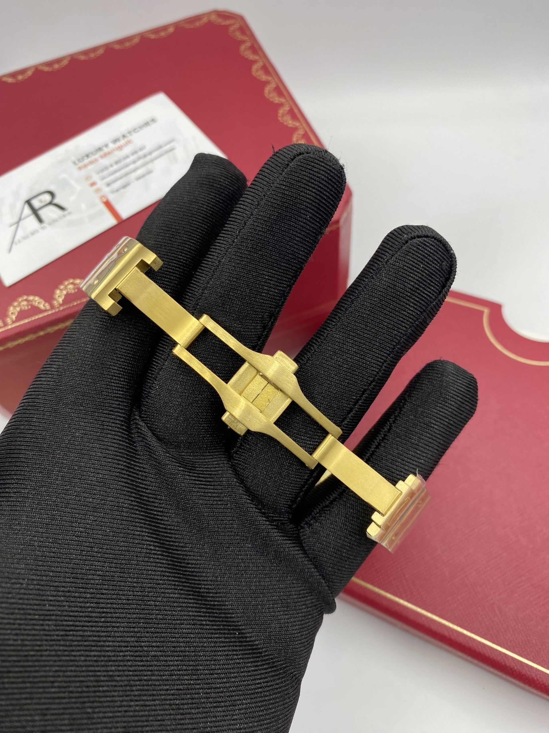 Cartier Santos Gold White Dial