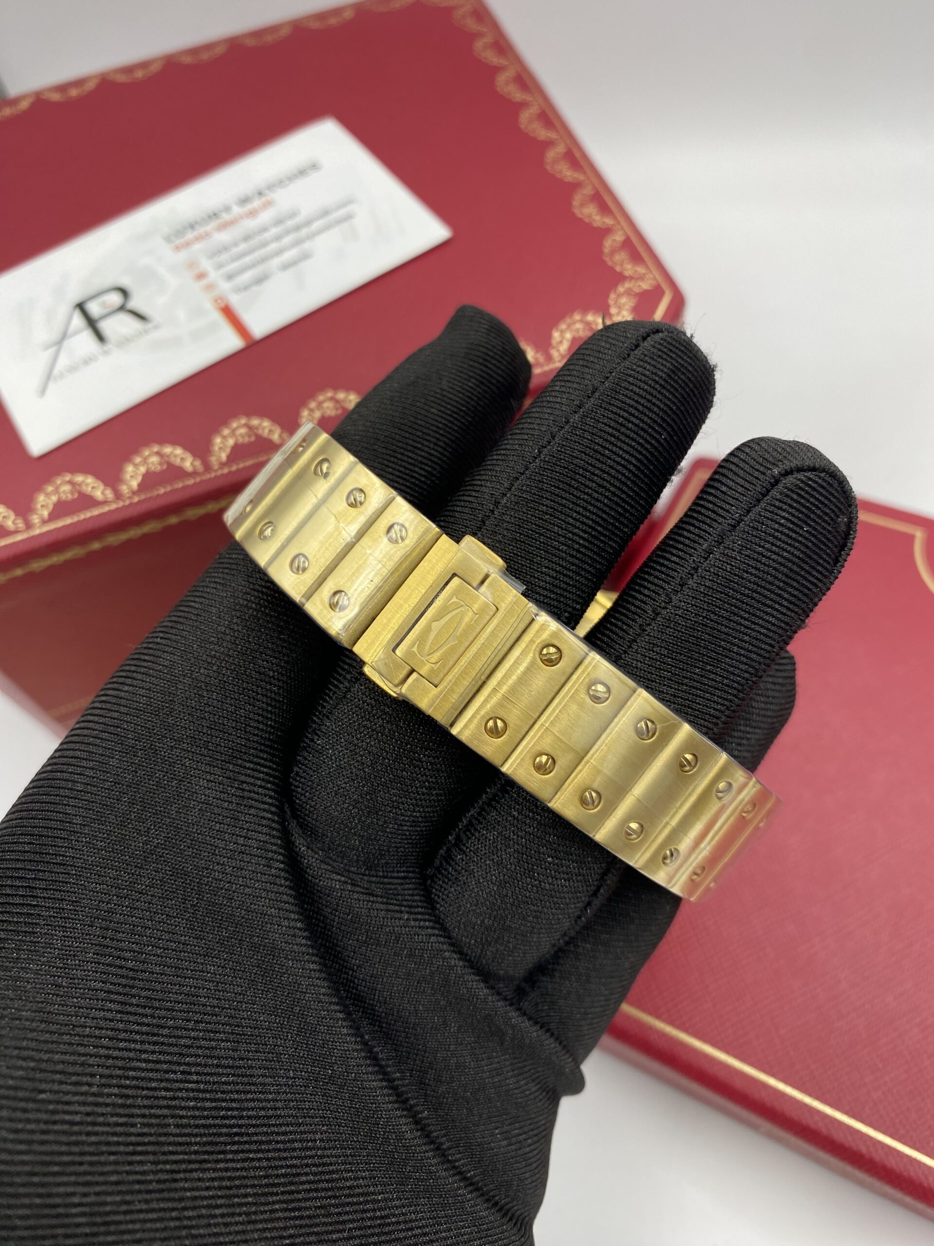 Cartier Santos Gold White Dial