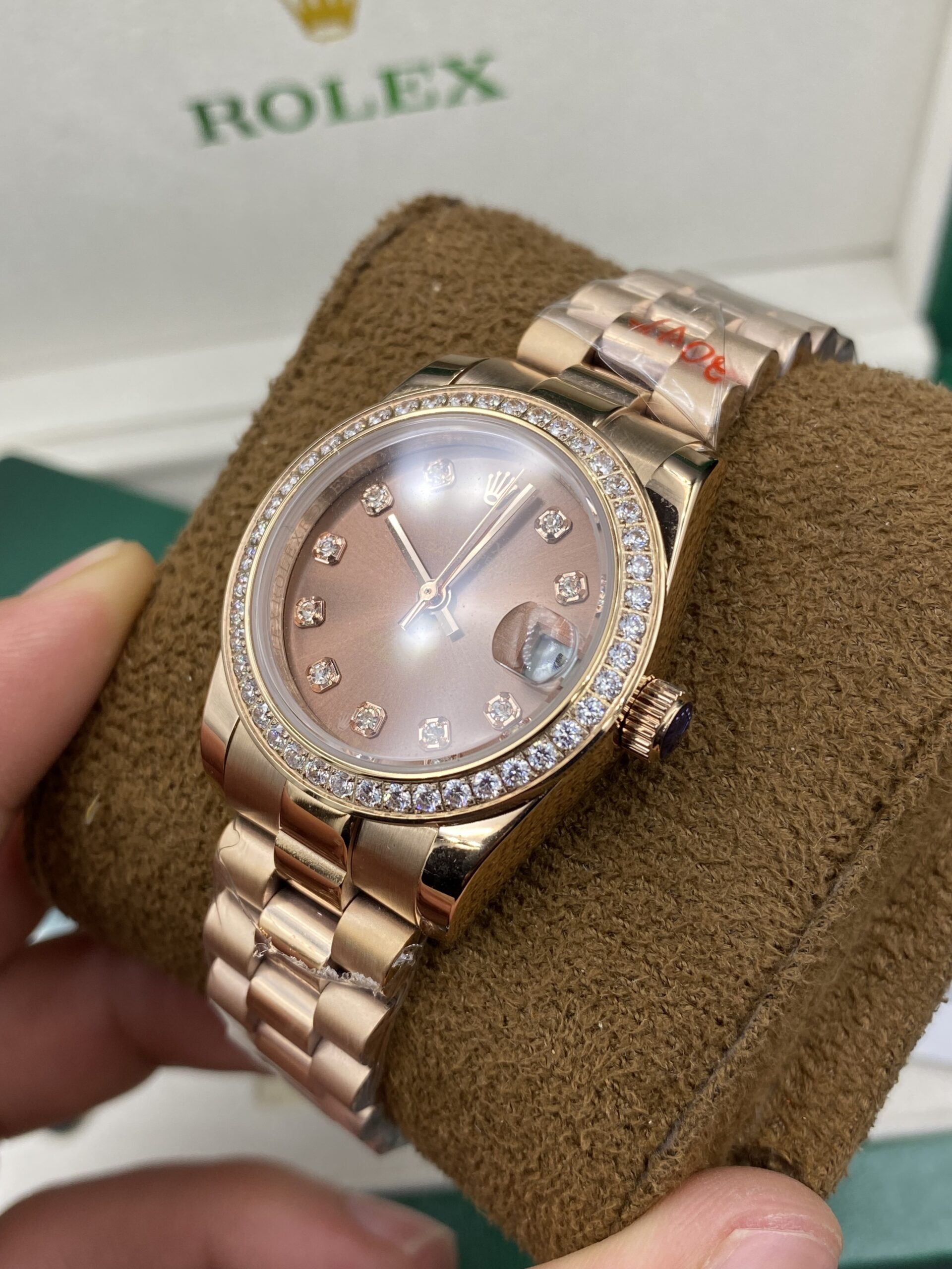 Rolex Date Just Brown Dial 31 mm