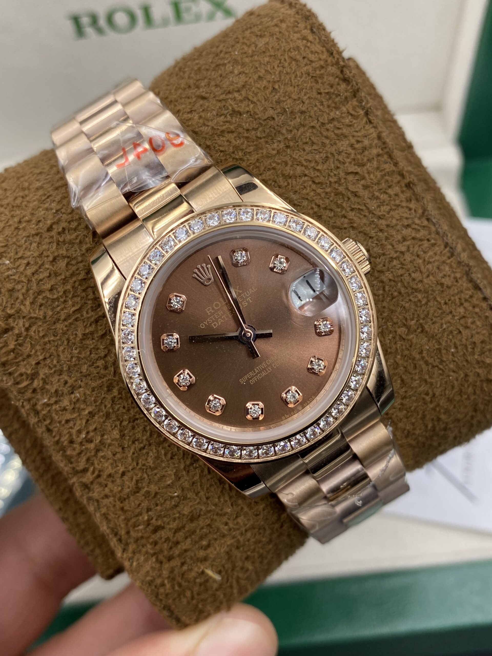 Rolex Date Just Brown Dial 31 mm