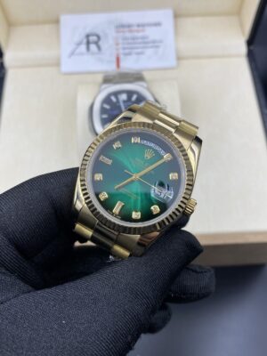 Rolex Day Date Full Gold Green Dial 36 mm