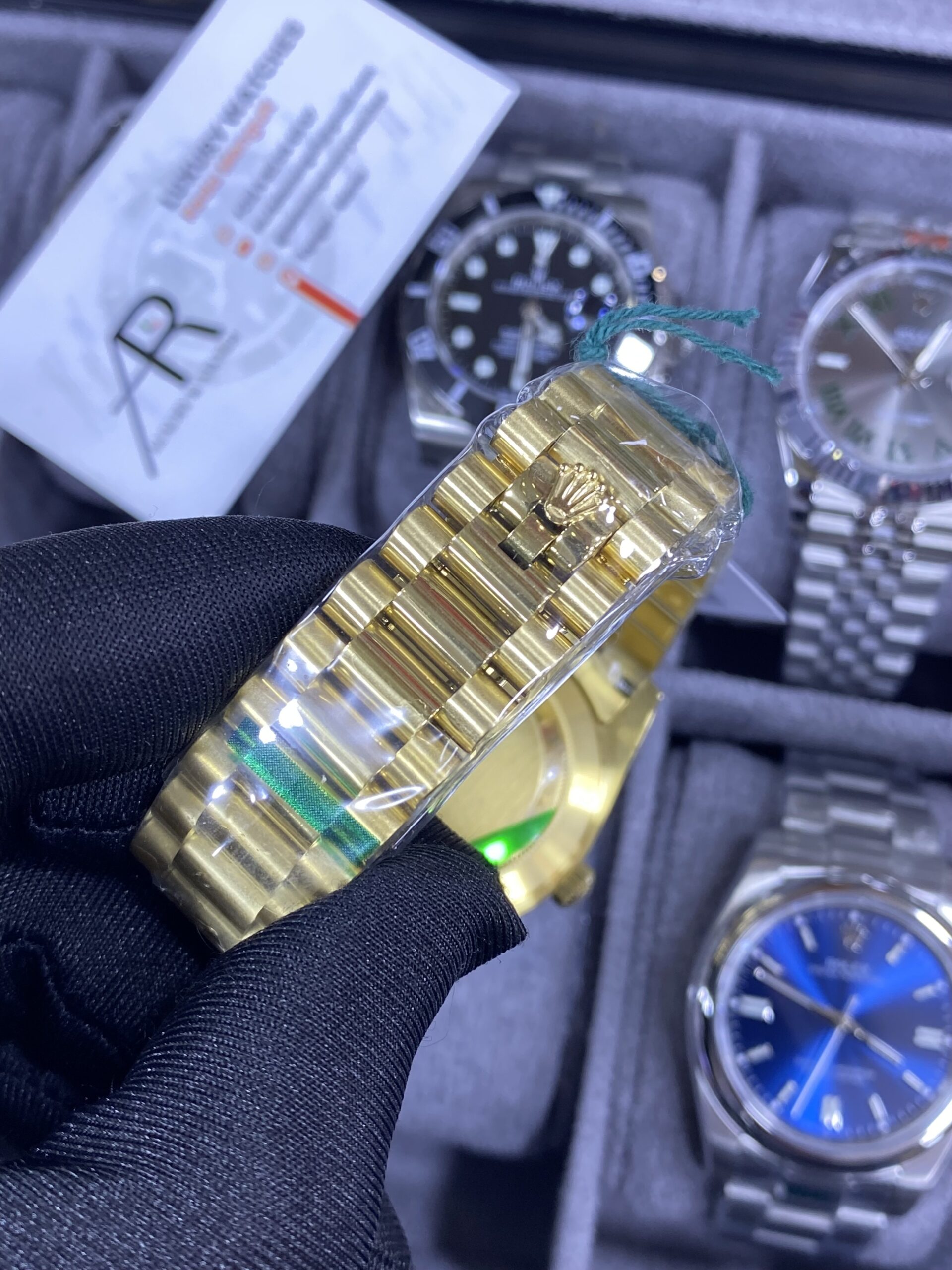 Rolex Day Date Gold Green Dial 41 mm