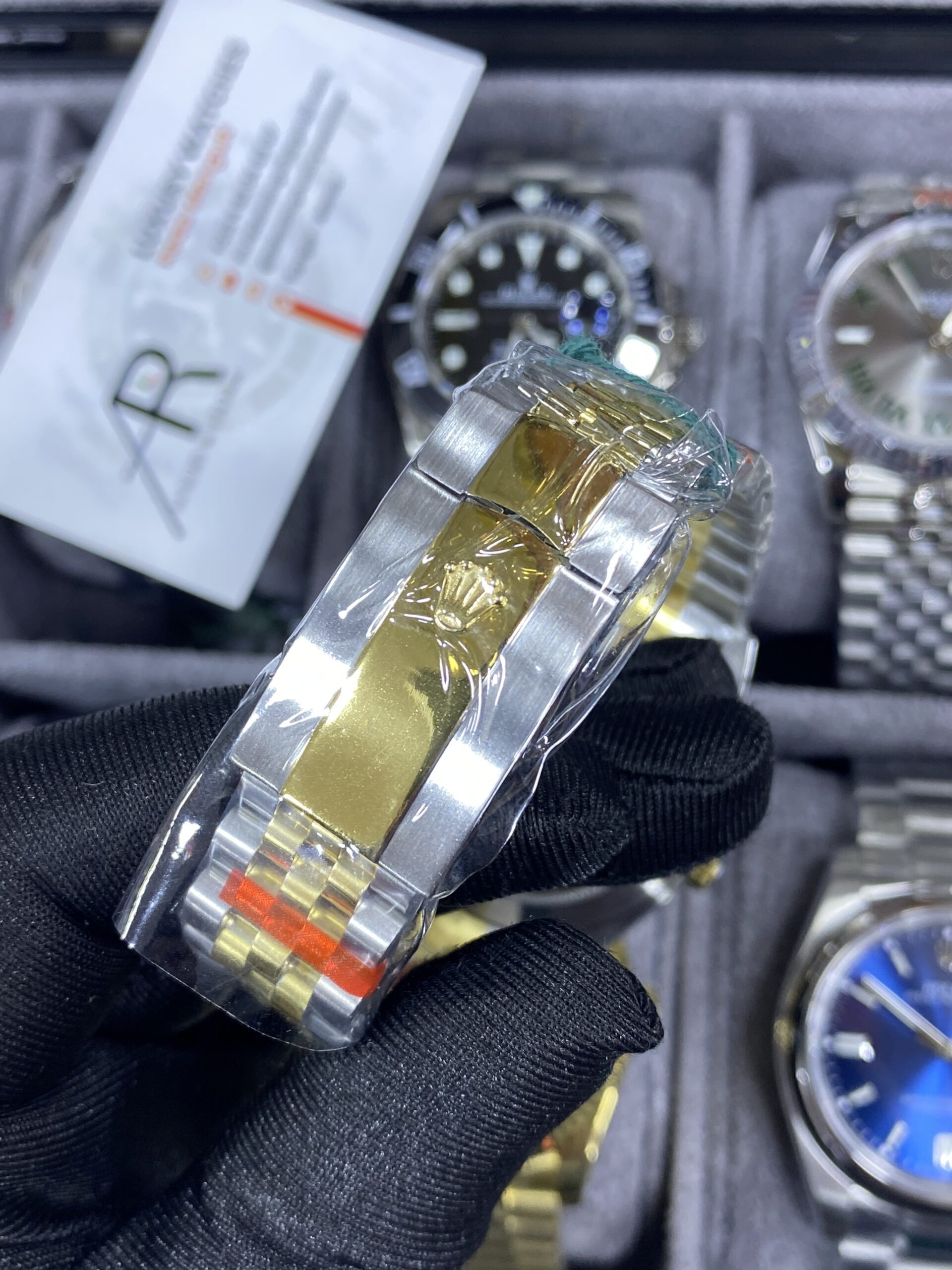 Rolex Date Just Two-Tone Champagne Dial 41 mm