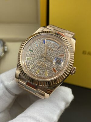 Rolex Day Date Rose Gold Diamonds Dial 41 mm