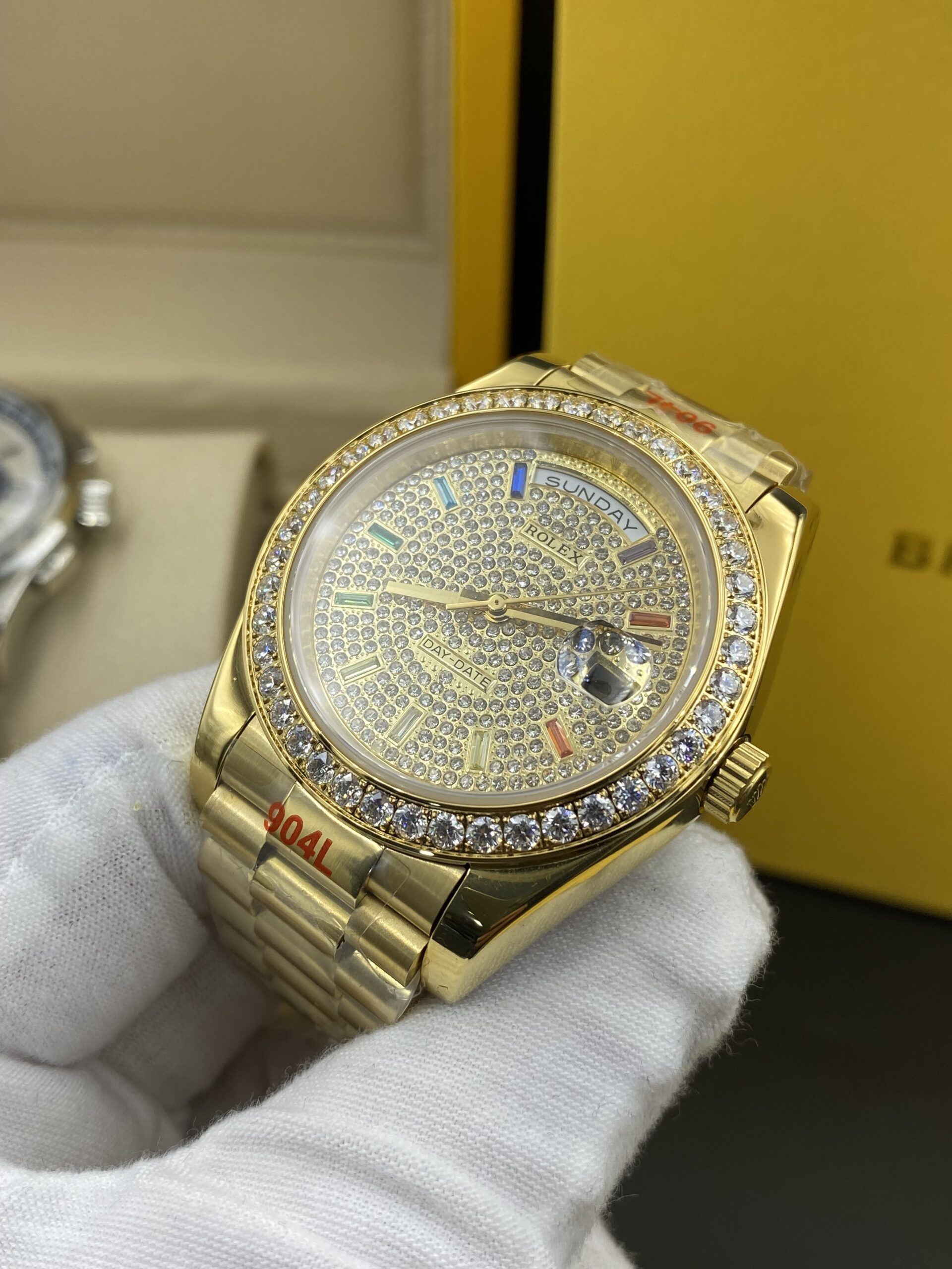 Rolex Day Date Gold Diamonds Dial 41 mm