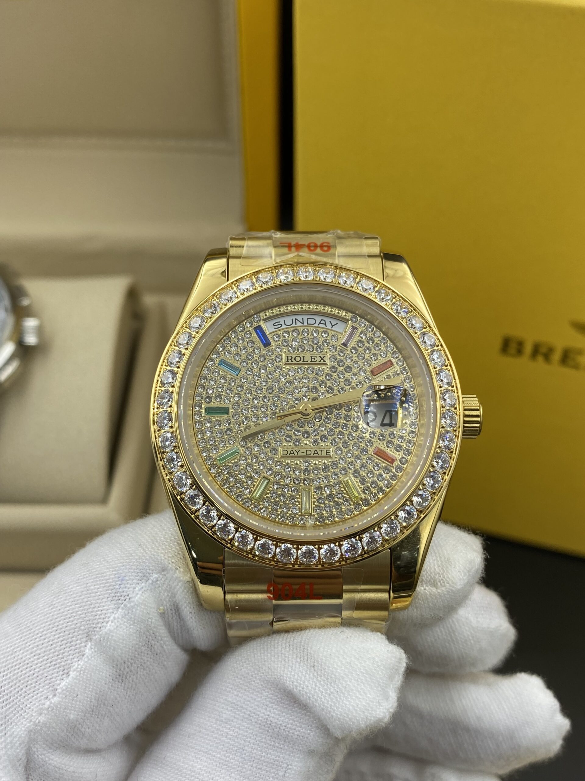 Rolex Day Date Gold Diamonds Dial 41 mm