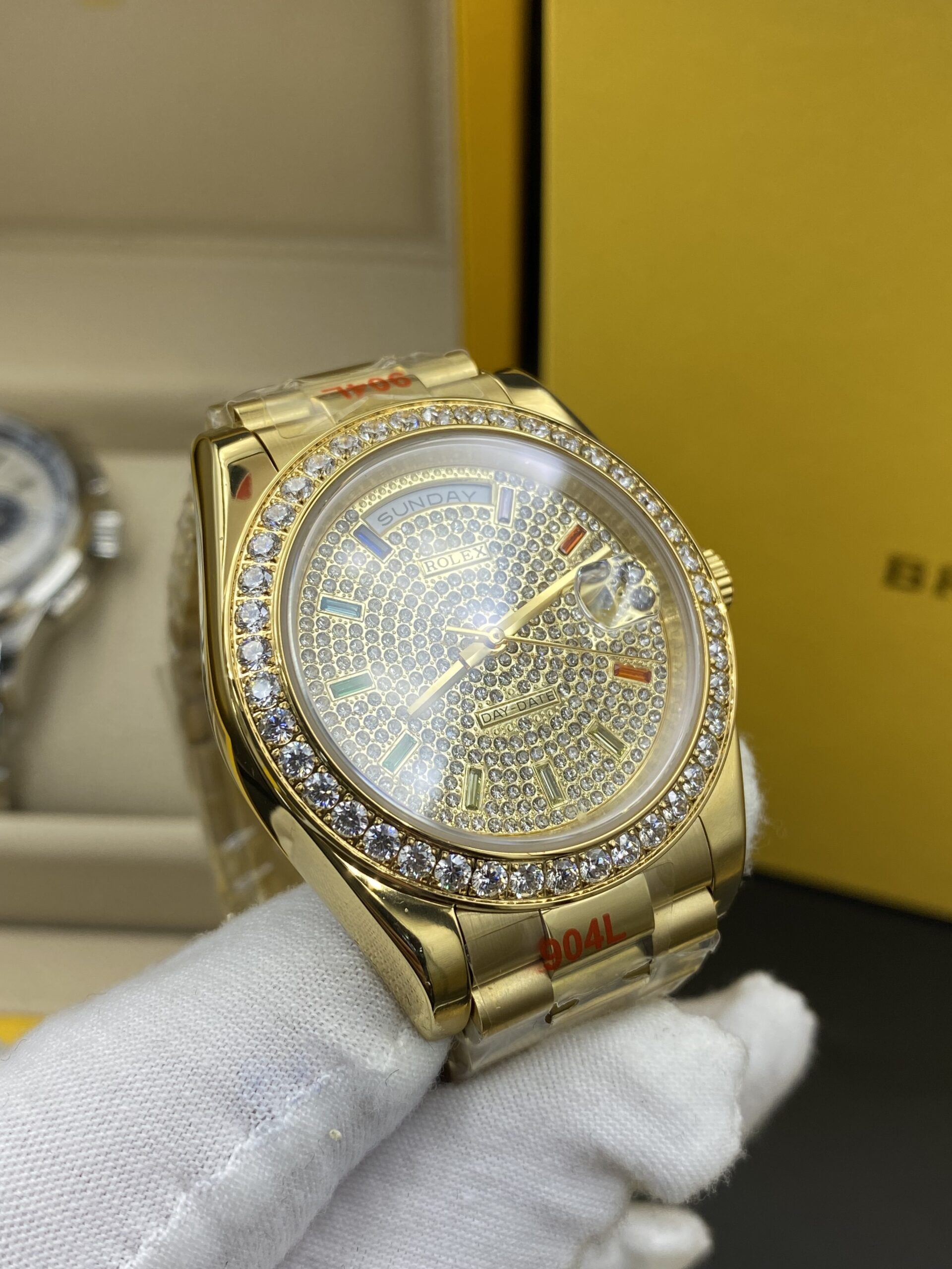 Rolex Day Date Gold Diamonds Dial 41 mm