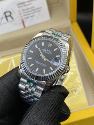 Rolex Date Just Black Dial 31 mm