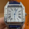 Cartier Dumont White Dial Bleu Straps