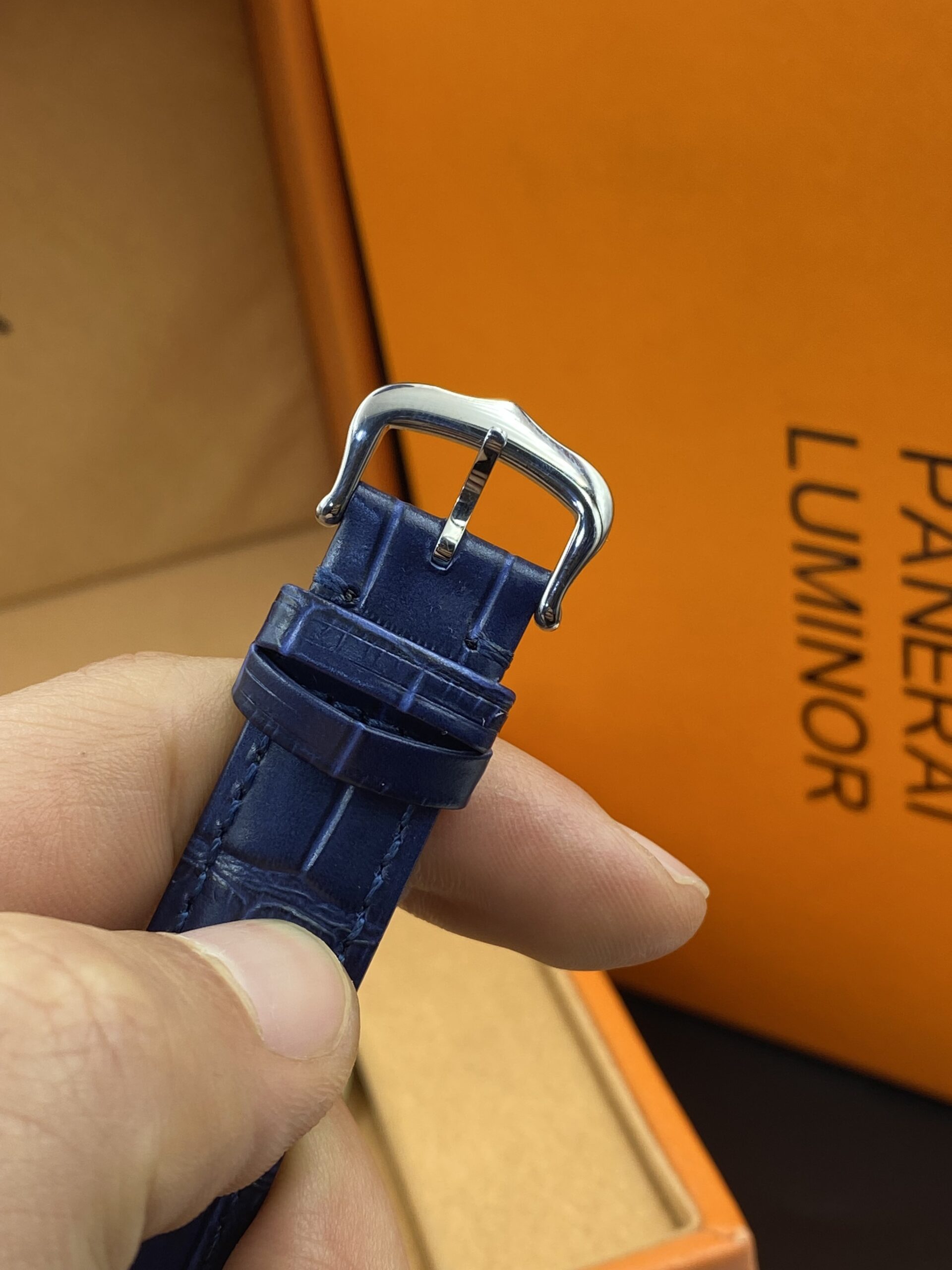 Cartier Dumont White Dial Bleu Straps